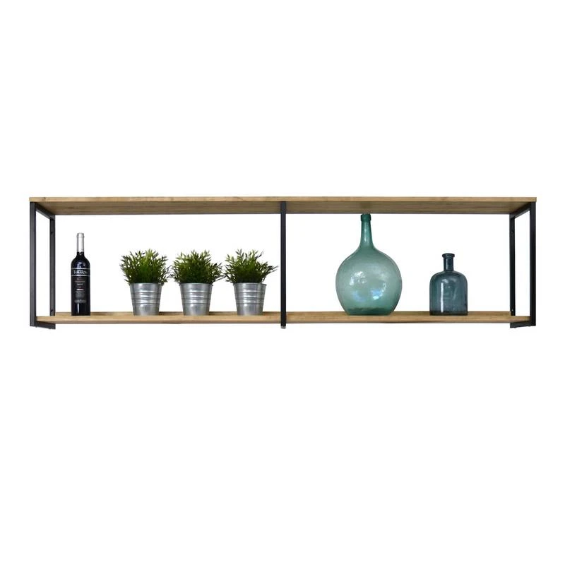 Étagère Murale Double Icub 30X160x48h.cm 4 Étagère Murale Double Icub 30X160x48h.cm – Image 2