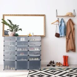 Meuble à Chaussures 18 Compartiments 27 Meuble à Chaussures 18 Compartiments -Mobilier De Maison 29650d17fba043e5a7a05d185dd4a5b7