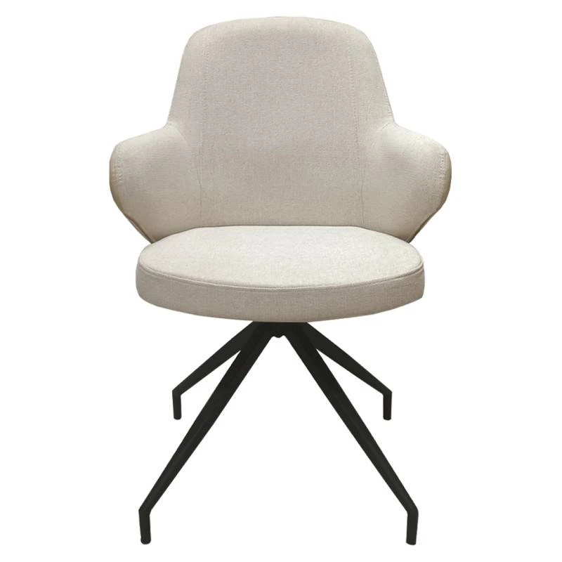 Lot 2 Chaises Rotatives 180° Tissu DUFFY 4 Lot 2 Chaises Rotatives 180° Tissu DUFFY – Image 2