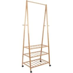 Leitmotiv Portant Vêtements En Bambou