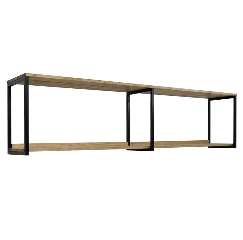 Étagère Murale Double Icub 30X160x48h.cm 3 Étagère Murale Double Icub 30X160x48h.cm