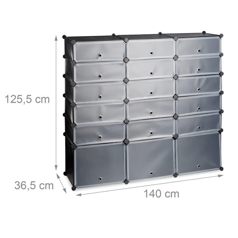 Meuble à Chaussures 18 Compartiments 6 Meuble à Chaussures 18 Compartiments – Image 4