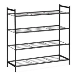 Étagère à Chaussures En Métal 4 Niveaux -Mobilier De Maison 76c457d49acb4a8a95a5f4beeb1cd21d