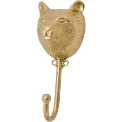 Patère En Laiton Recyclé Ours