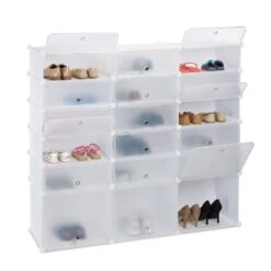 Meuble à Chaussures 18 Compartiments 31 Meuble à Chaussures 18 Compartiments -Mobilier De Maison 93384787948445aaa5c0eb34943db357