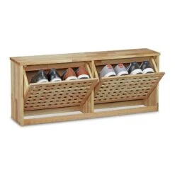 Meuble à Chaussures En Bois De Noyer 7 Meuble à Chaussures En Bois De Noyer -Mobilier De Maison a915e2abd6c7492e8ed9b212277d84ae