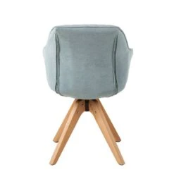 Chaise à Accoudoirs Ermelo I 28 Chaise à Accoudoirs Ermelo I -Mobilier De Maison armlehnenstuhl ermelo webstoff eiche massiv hellblau 4162640