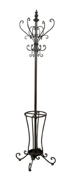 Porte Manteau Perroquet Métal Vieilli