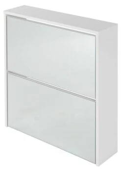 Armoire à Chaussures 63x17x67 Cm Blanc