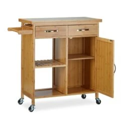 Desserte Cuisine Bambou Chariot Service