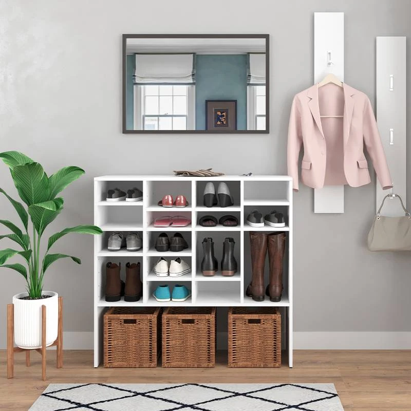 Meuble à Chaussures Hermia Blanc 4 Meuble à Chaussures Hermia Blanc – Image 2