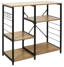 Etagère De Cuisine En Bois Et Métal Stan