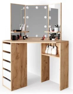 Coiffeuse Arielle Blanc/sonoma & LED 31 Coiffeuse Arielle Blanc/sonoma & LED -Mobilier De Maison dfc1db35780a4e0ea268989f018d08a8.cropped 154 56 719 933.processed