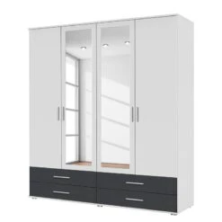 Armoire Rasant-Extra I 34 Armoire Rasant-Extra I -Mobilier De Maison drehtuerenschrank rasant extra i alpinweiss anthrazit 168 cm 4 tuerig 2 spiegeltueren 2670422