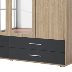 Armoire Rasant-Extra I 29 Armoire Rasant-Extra I -Mobilier De Maison drehtuerenschrank rasant extra i anthrazit eiche sonoma dekor 168 cm 4 tuerig 2 spiegeltueren 2672990