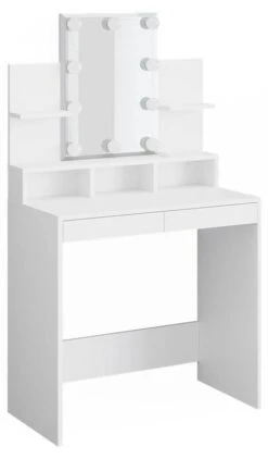 Coiffeuse Ania Blanche Avec LED