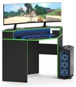 Bureau Ordinateur Kron 90cm Noir/vert -Mobilier De Maison f54abed715e34982a38e047c727fb834.cropped 217 122 642 733.processed