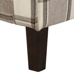 Fauteuil à Oreilles Colmar XL -Mobilier De Maison sessel corteen webstoff braun beige 4283716