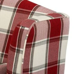 Fauteuil à Oreilles Colmar XL -Mobilier De Maison sessel corteen webstoff rot beige 4283760