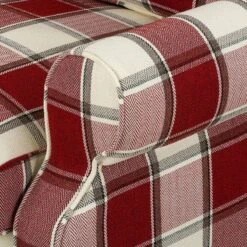 Fauteuil à Oreilles Colmar XL -Mobilier De Maison sessel corteen webstoff rot beige 4283764